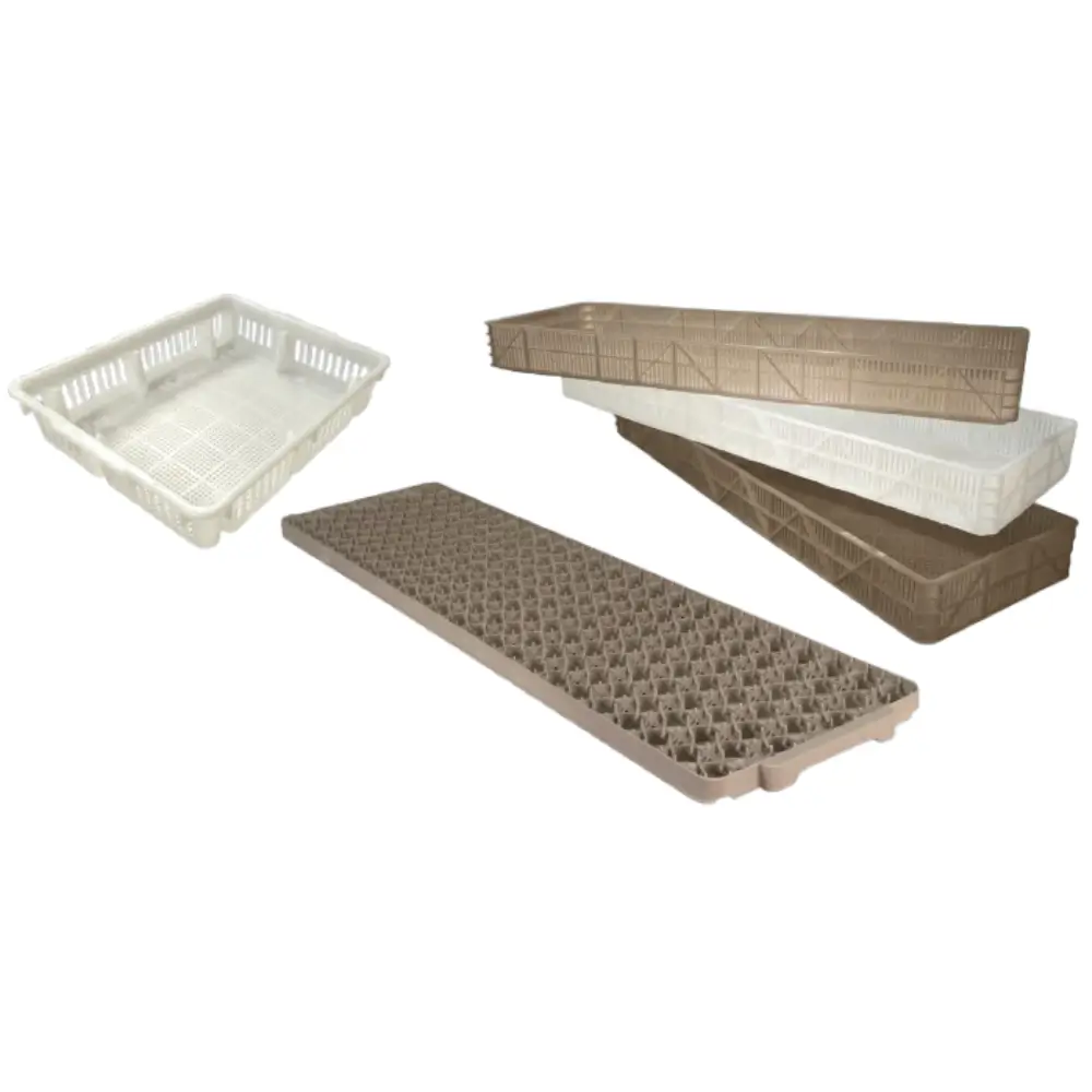 Caja y bandejas de incubación